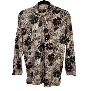 NWT Vintage 90s Season Ticket Mock Neck Top Size S Made in USA